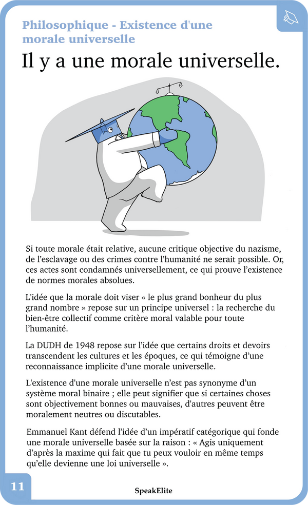 La morale — recto