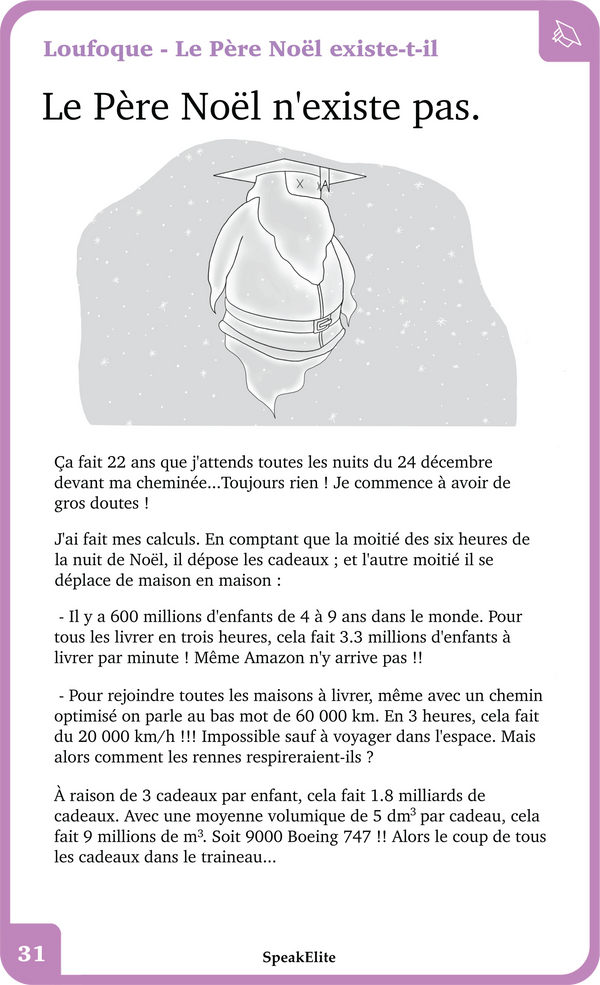 Le père Noël — verso