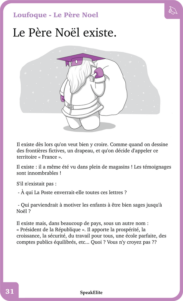 Le père Noël — recto