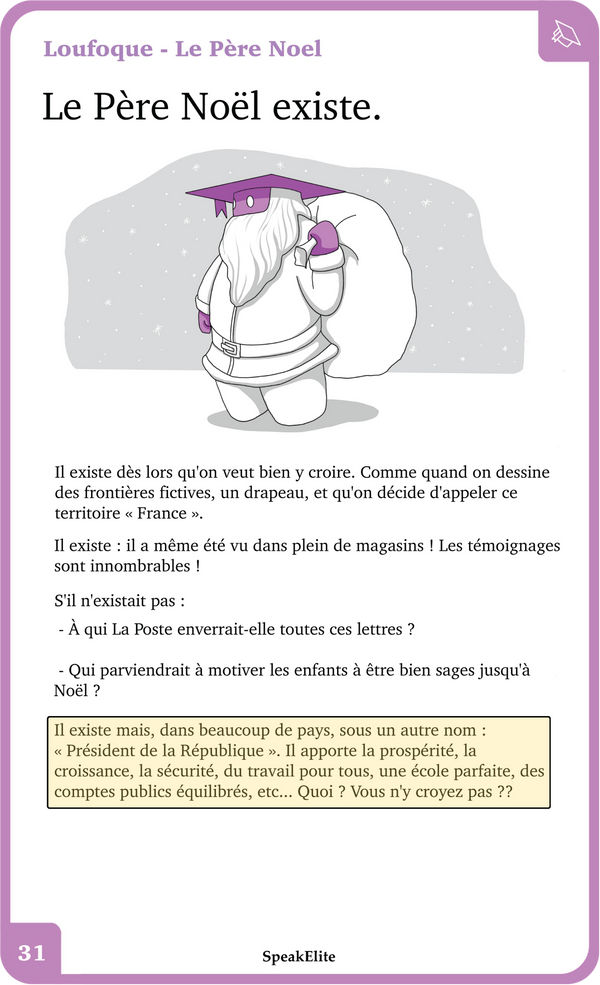 Le père Noël — recto